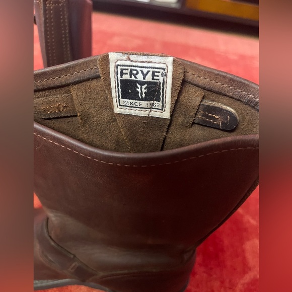 Frye Engineer Maxitred Oil Resistant Brown Boots Womens Size 7.5M Made IN USA - Picture 6 of 12